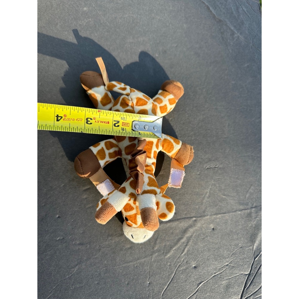 Dr. Browns Lovey Pacifier Holder Plush Giraffe Stuffed Animal Brown Tan Spotted - Picture 6 of 7